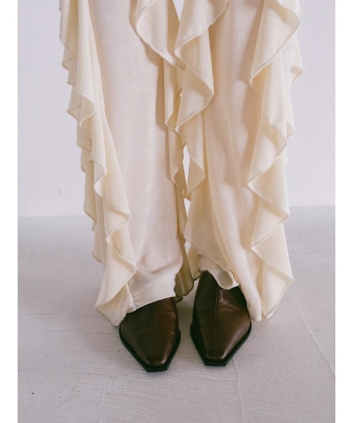 sahara（サハラ）の「【PRE ORDER】Spandex Raffle Pants（その他パンツ・レディース・ワイン/ブラック/アイボリー・FREE）」の6枚目の写真