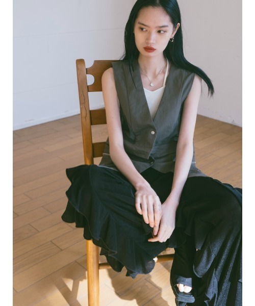 sahara（サハラ）の「【PRE ORDER】Spandex Raffle Pants（その他パンツ・レディース・ワイン/ブラック/アイボリー・FREE）」の17枚目の写真