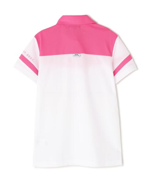PING(ピン)の「【PING APPAREL】エアロクルーカノコ半袖ポロシャツ(ポロシャツ・レディース・ピンク/ホワイト/ブラック・M/L/S)」の12枚目の写真