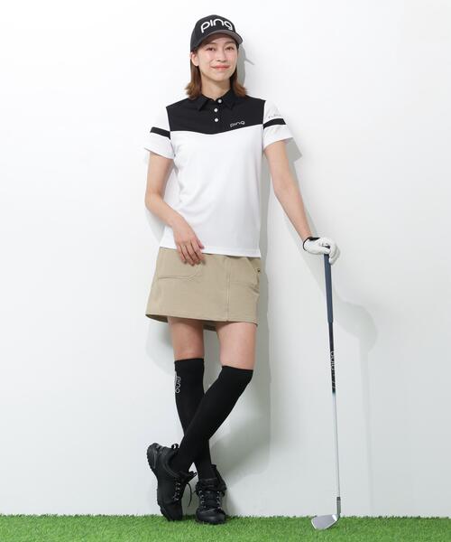 PING(ピン)の「【PING APPAREL】エアロクルーカノコ半袖ポロシャツ(ポロシャツ・レディース・ピンク/ホワイト/ブラック・M/L/S)」の15枚目の写真