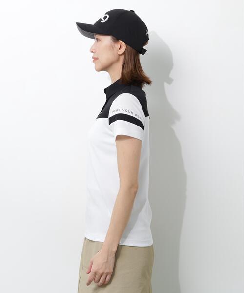 PING(ピン)の「【PING APPAREL】エアロクルーカノコ半袖ポロシャツ(ポロシャツ・レディース・ピンク/ホワイト/ブラック・M/L/S)」の16枚目の写真