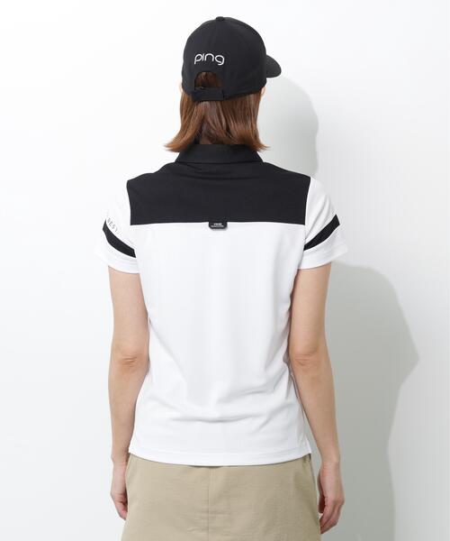 PING(ピン)の「【PING APPAREL】エアロクルーカノコ半袖ポロシャツ(ポロシャツ・レディース・ピンク/ホワイト/ブラック・M/L/S)」の17枚目の写真