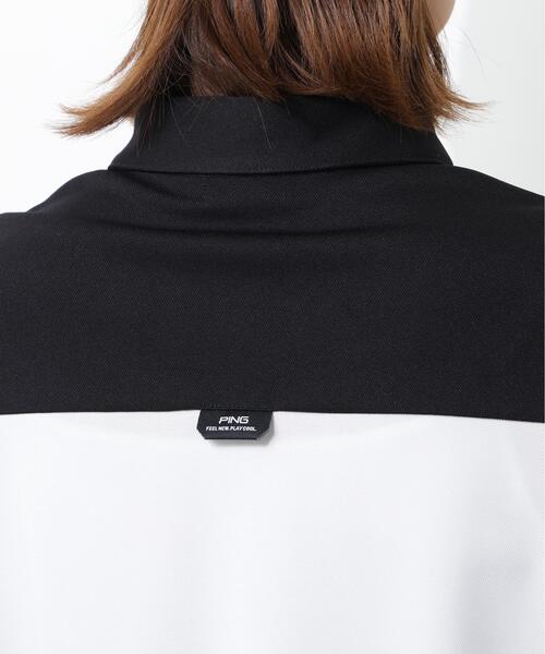 PING(ピン)の「【PING APPAREL】エアロクルーカノコ半袖ポロシャツ(ポロシャツ・レディース・ピンク/ホワイト/ブラック・M/L/S)」の18枚目の写真