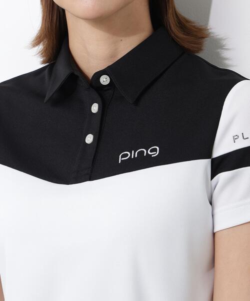 PING(ピン)の「【PING APPAREL】エアロクルーカノコ半袖ポロシャツ(ポロシャツ・レディース・ピンク/ホワイト/ブラック・M/L/S)」の19枚目の写真