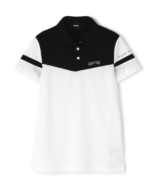 PING(ピン)の「【PING APPAREL】エアロクルーカノコ半袖ポロシャツ(ポロシャツ・レディース・ピンク/ホワイト/ブラック・M/L/S)」の22枚目の写真