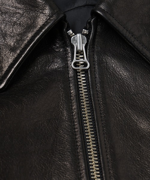 Jieda（ジエダ）の「DRAPING LEATHER JACKET（ブルゾン・メンズ・ブラック・2/1）」の7枚目の写真