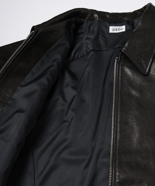 Jieda（ジエダ）の「DRAPING LEATHER JACKET（ブルゾン・メンズ・ブラック・2/1）」の11枚目の写真