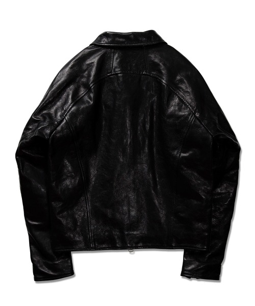 JIEDA(ジエダ)の「DRAPING LEATHER JACKET(ブルゾン・メンズ・ブラック・2/1)」の13枚目の写真
