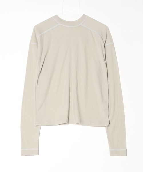 TODAYFUL（トゥデイフル）の「Hightwist Gauze Long T-shirts（Tシャツ/カットソー・メンズ・ブラウン/ライトグリーン/オフホワイト/インディゴブルー・FREE）」の3枚目の写真