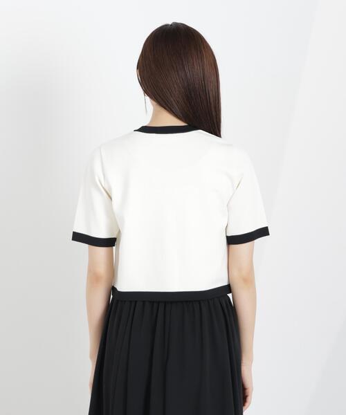 PROPORTION BODY DRESSING（プロポーションボディドレッシング）の「ハーフスリーブバイカラーニットカーディガン / 1216174306（カーディガン/ボレロ・レディース・ネイビー/ベージュ/ホワイト系その他・MEDIUM/SMALL）」の17枚目の写真