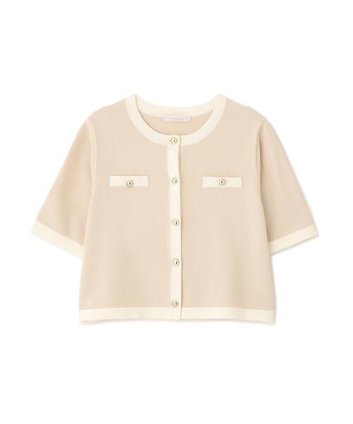 PROPORTION BODY DRESSING（プロポーションボディドレッシング）の「ハーフスリーブバイカラーニットカーディガン / 1216174306（カーディガン/ボレロ・レディース・ネイビー/ベージュ/ホワイト系その他・MEDIUM/SMALL）」の22枚目の写真