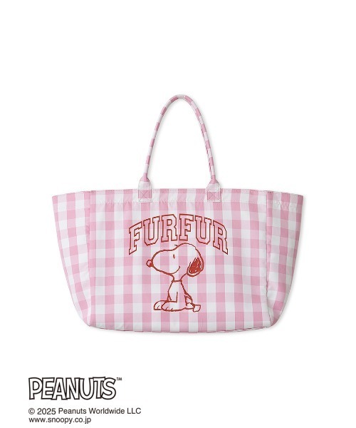 FURFUR(ファーファー)の「スヌーピーコラボビッグトートバッグ(トートバッグ・レディース・ブラック/ブルー/ピンク・F)」の7枚目の写真