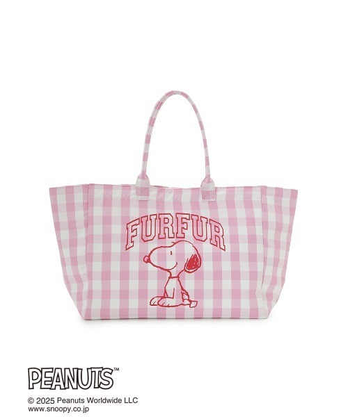 FURFUR(ファーファー)の「スヌーピーコラボビッグトートバッグ(トートバッグ・レディース・ブラック/ブルー/ピンク・F)」の8枚目の写真