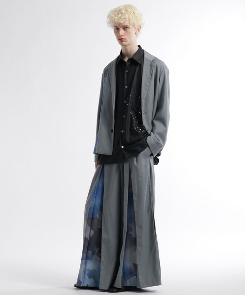 HARE（ハレ）の「【SET UP対応】パターンレイヤージャケット(HARE)（テーラードジャケット・メンズ・グレー/ブラック・FREE）」の16枚目の写真