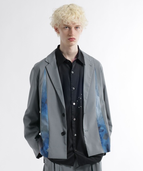 HARE（ハレ）の「【SET UP対応】パターンレイヤージャケット(HARE)（テーラードジャケット・メンズ・グレー/ブラック・FREE）」の17枚目の写真