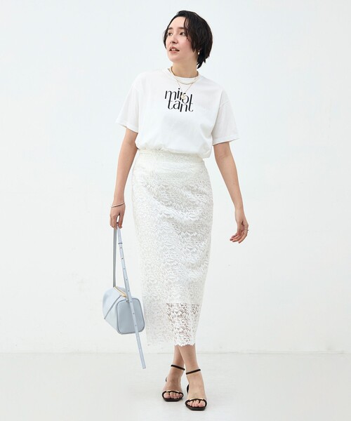 NOLLEY’S Sophi（ノーリーズソフィ）の「ウォッシャブルオーバーサイズロゴTシャツ（Tシャツ/カットソー・レディース・ホワイト系その他2/ホワイト・38）」の7枚目の写真