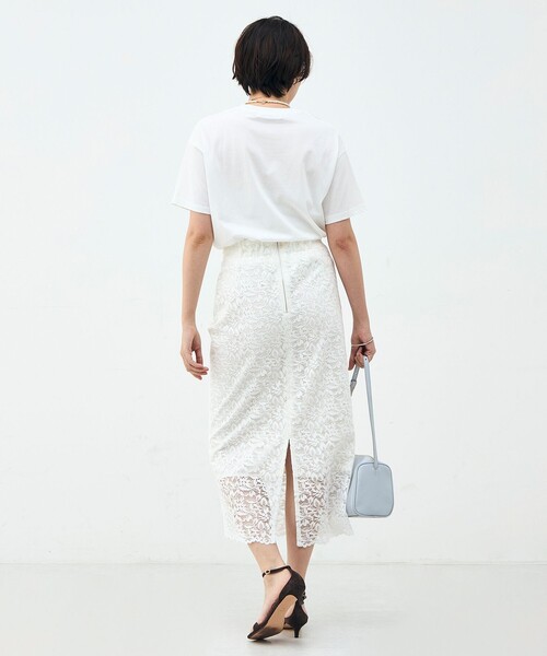 NOLLEY’S Sophi（ノーリーズソフィ）の「ウォッシャブルオーバーサイズロゴTシャツ（Tシャツ/カットソー・レディース・ホワイト系その他2/ホワイト・38）」の10枚目の写真