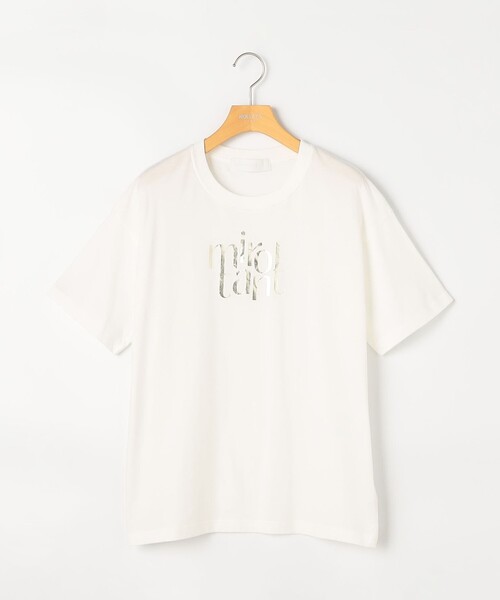 NOLLEY’S Sophi（ノーリーズソフィ）の「ウォッシャブルオーバーサイズロゴTシャツ（Tシャツ/カットソー・レディース・ホワイト系その他2/ホワイト・38）」の16枚目の写真
