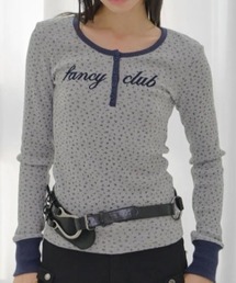 ◇FANCYCLUB◇ブランド直輸入正規品/ヘンリー ネック ワッフル ロング スリーブ HENLEY NECK WAFFLE LONG SLEEVE