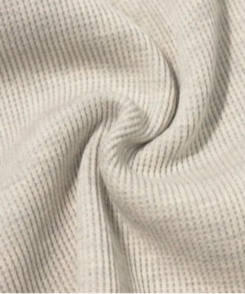 FANCY CLUB(ファンシークラブ)の「◇FANCYCLUB◇ブランド直輸入正規品/ヘンリー ネック ワッフル ロング スリーブ HENLEY NECK WAFFLE LONG SLEEVE(Tシャツ/カットソー・レディース・オートミール/グレー・FREE)」の21枚目の写真