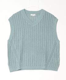 ミント」に該当するベスト（グリーン・カーキ/緑色系）ファッション