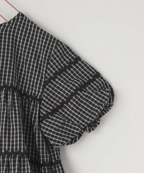 LOWRYS FARM（ローリーズファーム）の「チェックバルーンワンピース２Ｐ　664808（ワンピース・キッズ・ブラック/アイボリー・120cm/110cm/150cm/140cm/130cm）」の11枚目の写真