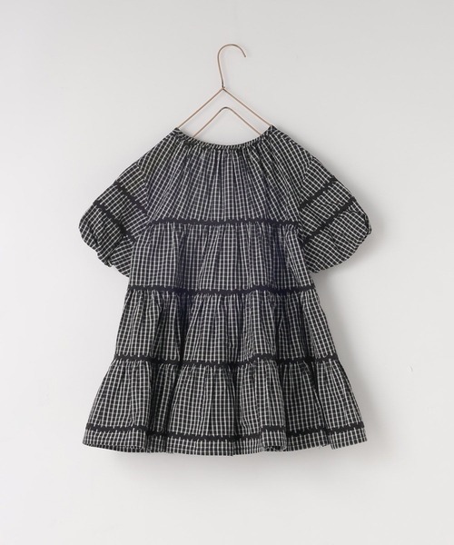 LOWRYS FARM（ローリーズファーム）の「チェックバルーンワンピース２Ｐ　664808（ワンピース・キッズ・ブラック/アイボリー・120cm/110cm/150cm/140cm/130cm）」の14枚目の写真
