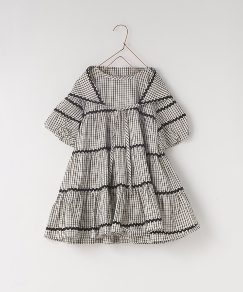 LOWRYS FARM（ローリーズファーム）の「チェックバルーンワンピース２Ｐ　664808（ワンピース・キッズ・ブラック/アイボリー・120cm/110cm/150cm/140cm/130cm）」の18枚目の写真