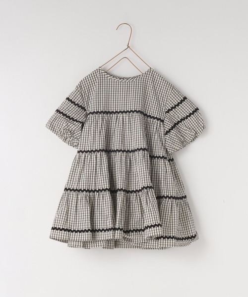 LOWRYS FARM（ローリーズファーム）の「チェックバルーンワンピース２Ｐ　664808（ワンピース・キッズ・ブラック/アイボリー・120cm/110cm/150cm/140cm/130cm）」の19枚目の写真