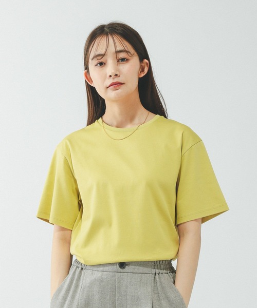 リッチクリーン透けにくいベーシックT/636788（Tシャツ/カットソー