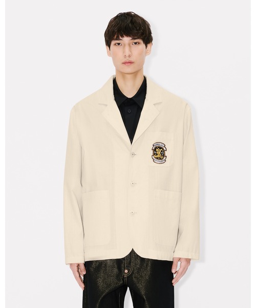 KENZO（ケンゾー）の「'KENZO Badges' ワークウエア ジャケット イン コットン（テーラードジャケット・メンズ・ベージュ系その他・SMALL/MEDIUM/LARGE）」の2枚目の写真
