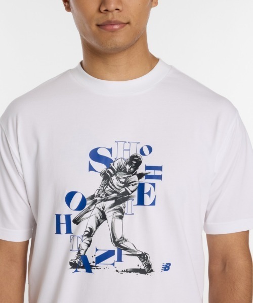 NEW BALANCE(ニューバランス)の「New Balance 大谷翔平 Graphic T-Shirt(ニューバランス 大谷翔平 グラフィックTシャツ)(Tシャツ/カットソー・メンズ・ホワイト/ブラック・X-LARGE/LARGE/MEDIUM)」の5枚目の写真