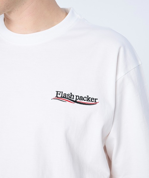 FLASH PACKER(フラッシュパッカー)の「FLASH PACKER フラッシュパッカー/ リラックスシルエット Dry Silky Cotton セミモックネック 半袖Tシャツ // XSMT-WV(Tシャツ/カットソー・メンズ・ネイビー/ホワイト/ブラック・LARGE/MEDIUM/SMALL/X-LARGE)」の5枚目の写真