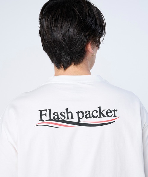 FLASH PACKER(フラッシュパッカー)の「FLASH PACKER フラッシュパッカー/ リラックスシルエット Dry Silky Cotton セミモックネック 半袖Tシャツ // XSMT-WV(Tシャツ/カットソー・メンズ・ネイビー/ホワイト/ブラック・LARGE/MEDIUM/SMALL/X-LARGE)」の7枚目の写真