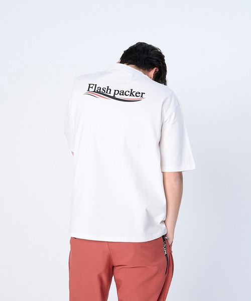 FLASH PACKER(フラッシュパッカー)の「FLASH PACKER フラッシュパッカー/ リラックスシルエット Dry Silky Cotton セミモックネック 半袖Tシャツ // XSMT-WV(Tシャツ/カットソー・メンズ・ネイビー/ホワイト/ブラック・LARGE/MEDIUM/SMALL/X-LARGE)」の8枚目の写真