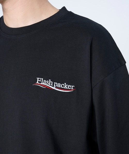 FLASH PACKER(フラッシュパッカー)の「FLASH PACKER フラッシュパッカー/ リラックスシルエット Dry Silky Cotton セミモックネック 半袖Tシャツ // XSMT-WV(Tシャツ/カットソー・メンズ・ネイビー/ホワイト/ブラック・LARGE/MEDIUM/SMALL/X-LARGE)」の10枚目の写真