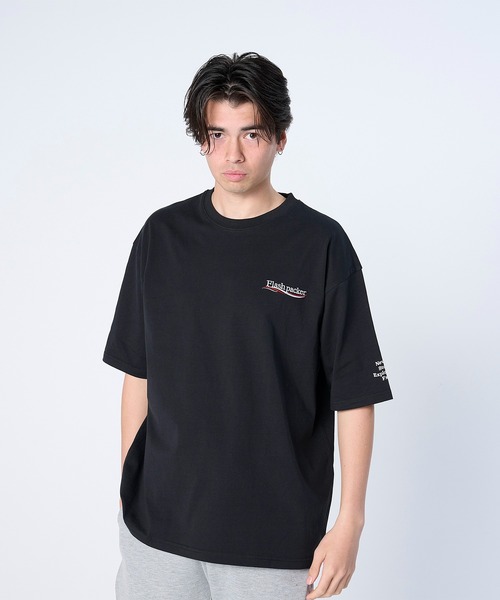 FLASH PACKER(フラッシュパッカー)の「FLASH PACKER フラッシュパッカー/ リラックスシルエット Dry Silky Cotton セミモックネック 半袖Tシャツ // XSMT-WV(Tシャツ/カットソー・メンズ・ネイビー/ホワイト/ブラック・LARGE/MEDIUM/SMALL/X-LARGE)」の15枚目の写真
