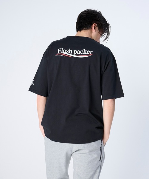 FLASH PACKER(フラッシュパッカー)の「FLASH PACKER フラッシュパッカー/ リラックスシルエット Dry Silky Cotton セミモックネック 半袖Tシャツ // XSMT-WV(Tシャツ/カットソー・メンズ・ネイビー/ホワイト/ブラック・LARGE/MEDIUM/SMALL/X-LARGE)」の17枚目の写真