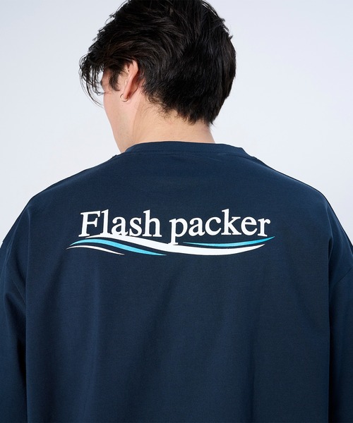 FLASH PACKER(フラッシュパッカー)の「FLASH PACKER フラッシュパッカー/ リラックスシルエット Dry Silky Cotton セミモックネック 半袖Tシャツ // XSMT-WV(Tシャツ/カットソー・メンズ・ネイビー/ホワイト/ブラック・LARGE/MEDIUM/SMALL/X-LARGE)」の19枚目の写真