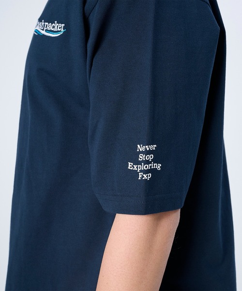 FLASH PACKER(フラッシュパッカー)の「FLASH PACKER フラッシュパッカー/ リラックスシルエット Dry Silky Cotton セミモックネック 半袖Tシャツ // XSMT-WV(Tシャツ/カットソー・メンズ・ネイビー/ホワイト/ブラック・LARGE/MEDIUM/SMALL/X-LARGE)」の20枚目の写真