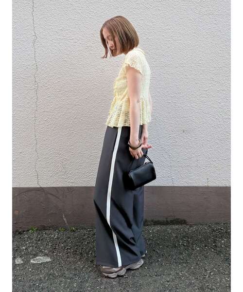 LAGUNAMOON（ラグナムーン）の「センタープレスラインパンツ（その他パンツ・レディース・チャコールグレー/ピンク・SMALL/MEDIUM）」の16枚目の写真