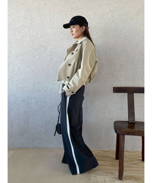 LAGUNAMOON（ラグナムーン）の「センタープレスラインパンツ（その他パンツ・レディース・チャコールグレー/ピンク・SMALL/MEDIUM）」の13枚目の写真