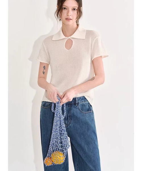 Fano Studios（ファノ ストゥディオズ）の「シンプル ワイド デニムパンツ FX26K053【Fano Studios】【2026SS】（デニムパンツ・レディース・ブルー・S/M/L）」の11枚目の写真