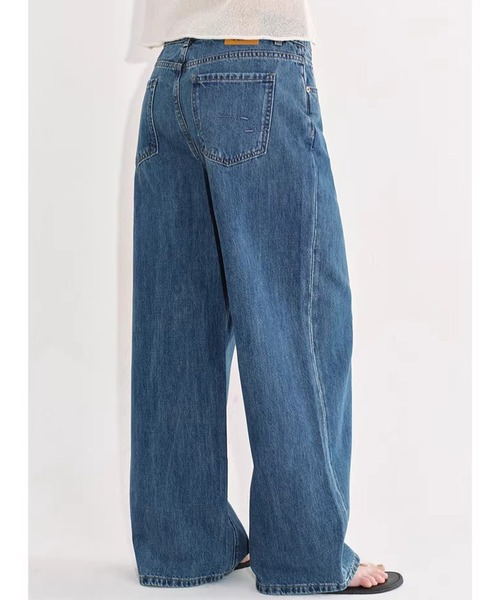 Fano Studios（ファノ ストゥディオズ）の「シンプル ワイド デニムパンツ FX26K053【Fano Studios】【2026SS】（デニムパンツ・レディース・ブルー・S/M/L）」の17枚目の写真