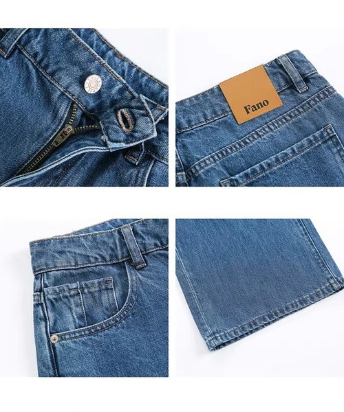 Fano Studios（ファノ ストゥディオズ）の「シンプル ワイド デニムパンツ FX26K053【Fano Studios】【2026SS】（デニムパンツ・レディース・ブルー・S/M/L）」の20枚目の写真