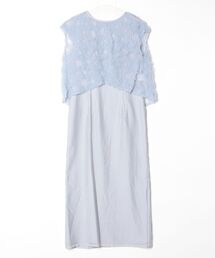 kaene | Kaene/フラッフィーフラワーコンビドレス(ワンピース)