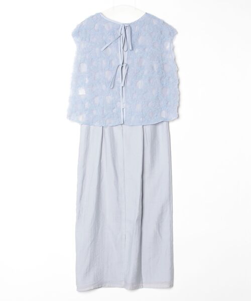 kaene（カエン）の「Kaene/フラッフィーフラワーコンビドレス（ワンピース・レディース・ブラック/ブルー・36）」の3枚目の写真