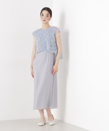 kaene | Kaene/フラッフィーフラワーコンビドレス(ワンピース)