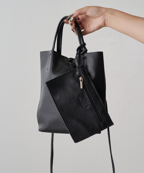 Lui's（ルイス）の「MILLELA FIRENZE ミニトートバッグ（トートバッグ・レディース・ブラック/モカ・FREE）」の4枚目の写真