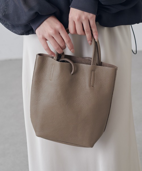 Lui's（ルイス）の「MILLELA FIRENZE ミニトートバッグ（トートバッグ・レディース・ブラック/モカ・FREE）」の3枚目の写真